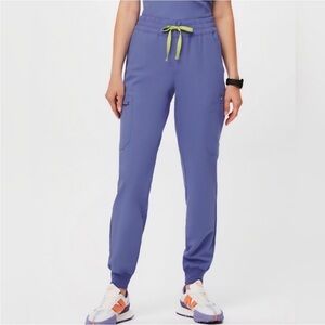 Figs high waisted Uman scrub jogger size small in blueberry euc